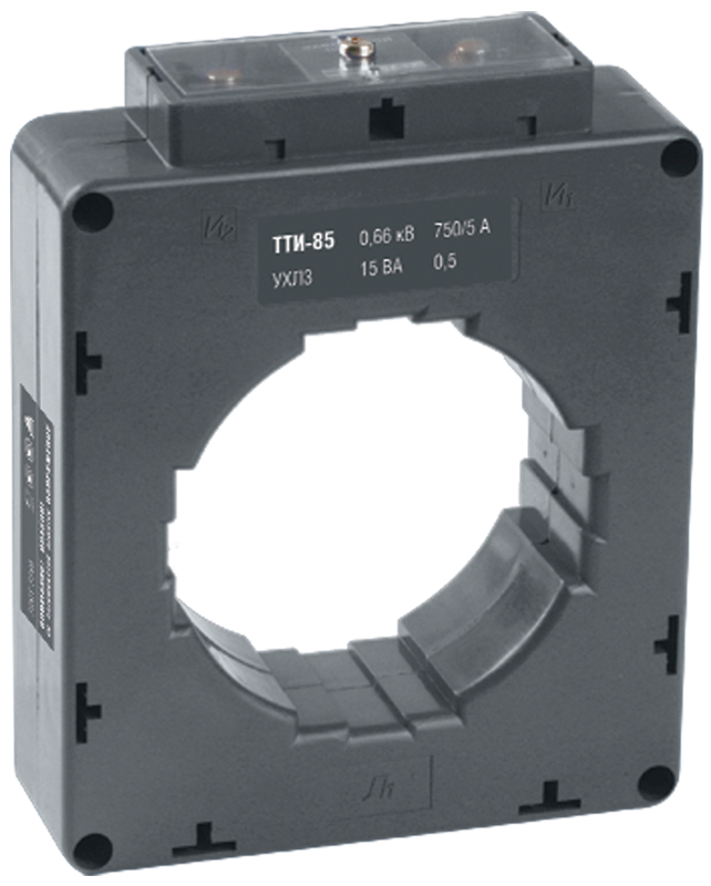 Трансформатор тока ТТИ-85  750/5А  15ВА  класс 0,5 - фото1