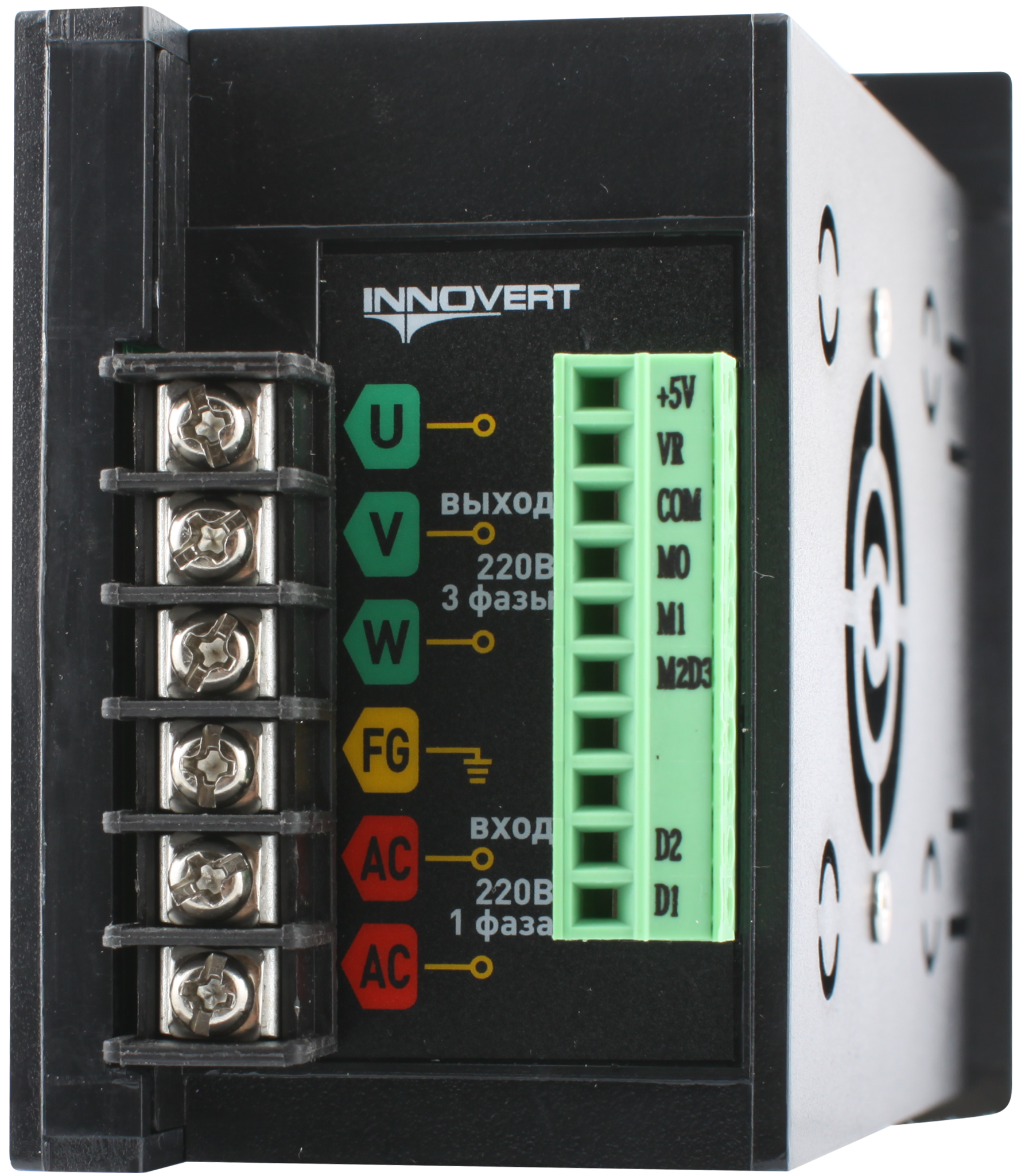 IRD401M21B - 0,4 кВт (вх: 1ф x 220В / вых: 3ф х 220В) Преобразователь INNOVERT IRD401M21B, выходной  - фото4