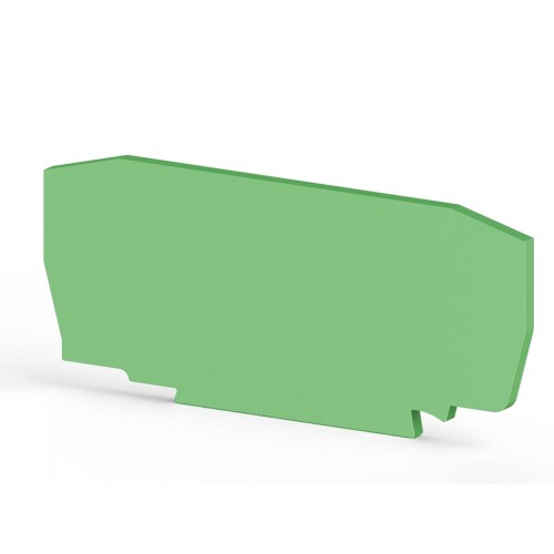 Концевой сегмент на клеммники YBK6, (зеленый); NPP / YBK 6 - фото1