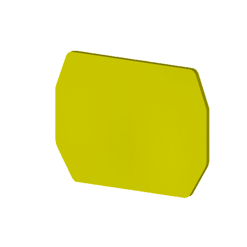 Концевой сегмент на клеммники CPB 6B, (желтый); NPP / CPB 6B - фото1