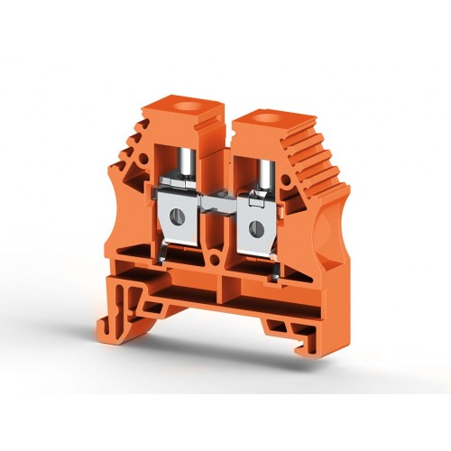 Клеммник на DIN-рейку 10мм.кв. (оранжевый); AVK10(RP) - фото1