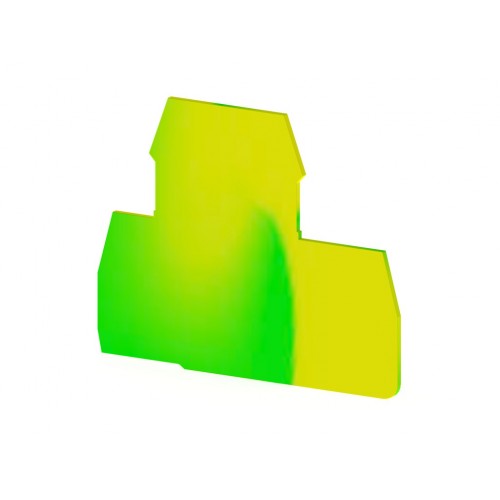 Концевой сегмент на клеммники 2-х ярусные PIK(2,5-4)N*, (зеленый); NPP 2 / PIK 4N-PIK 2,5N - фото1