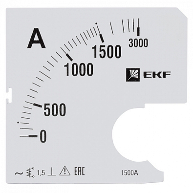 Шкала сменная для A961 1500/5А-1,5 EKF PROxima - фото1