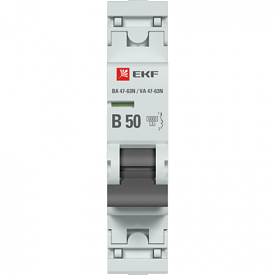 ВА 47-63N 1P 50А (B) 6кА EKF PROxima автоматический выключатель, арт. M636150B - фото2