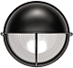 Светильник НПП1105 черный/круг п/сфера-луч  100Вт IP54 - фото1