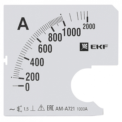 Шкала сменная для A721 1000/5А-1,5 EKF PROxima - фото1