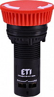 Кнопка монобл. грибок ECM-T10-R (отключение поворотом, 1NO, красная)