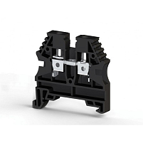 Клеммник на DIN-рейку 4мм.кв. (черный); AVK4(RP)