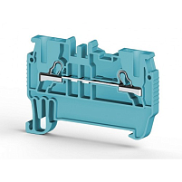 Клеммник пружинный быстрозажимной (Push in), 1,5мм.кв. (синий); PYK 1,5M