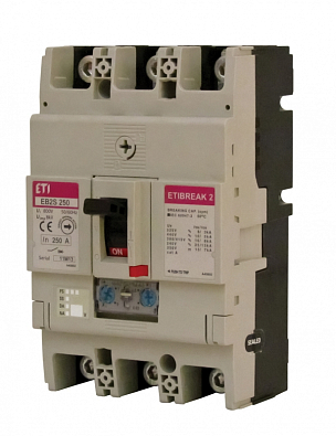 Автоматический выключатель EB2S 250/4LA 200А 4P (16kA регулируемый) - фото1
