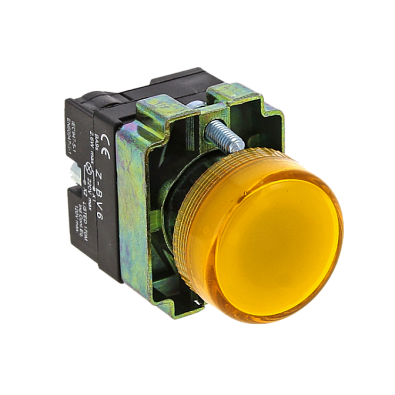 Лампа сигнальная BV65 желтая EKF 24В EKF PROxima - фото2