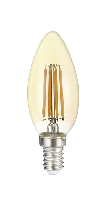 PLED OMNI C35 8w E14 4000K Gold Лампа светодиодная декоративная PLED OMNI - фото1