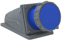 Розетка стационарная ССИ-133 63А-6ч/200-250В 2Р+РЕ IP67 MAGNUM