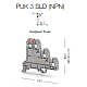 Клеммник 3-х ярусный для датчиков, 2,5мм.кв., с индикацией 24 VDC, (бежевый); PUK 3 SLD (NPN) - фото2