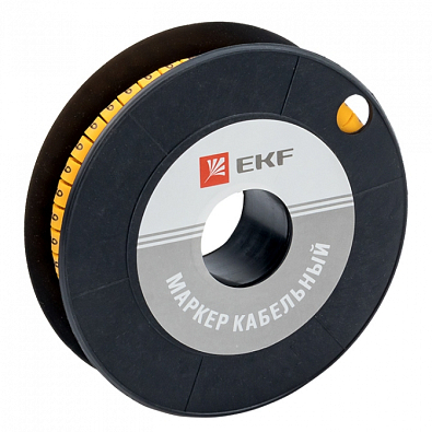 Маркер кабельный 2,5 мм2 "9" (1000 шт.) (ЕС-1) EKF PROxima - фото1