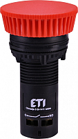 Кнопка монобл. грибок ECM-P10-R (без фикс., 1NO, красная)