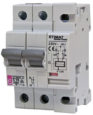 Автоматический выключатель с Д.У. ETIMAT 11 RC 2p C 6A - фото1