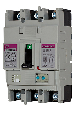 Автоматический выключатель EB2 250/4H 250A (65kA TM) 4P - фото1