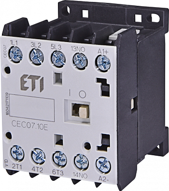 Контактор миниатюрный CEC 07.10 24V DC (7A; 3kW; AC3) - фото1
