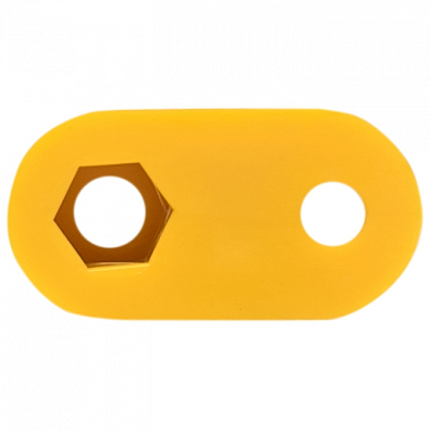 Изолятор угловой "Стойка" желтый EKF PROxima - фото5