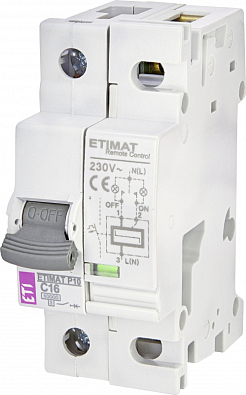 Автоматический выключатель с Д.У. ETIMAT 11 RC 1p C16A - фото1