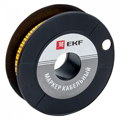 Маркер кабельный 2,5 мм2 "6" (1000 шт.) (ЕС-1) EKF PROxima - фото1