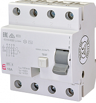 Устройство защитного отключения (УЗО) EFI-4 16/0,1 AC (10kA)