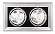 PSP-S 312  2x9W 4000K 24° GREY IP40 Cветильник светодиодный встраиваемый - фото1