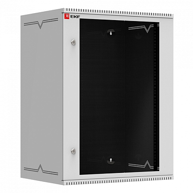 Шкаф телекоммуникационный настенный 15U (600х450) дверь стекло, Astra серия EKF PROxima - фото1