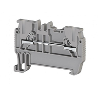 Клеммник пружинный быстрозажимной (Push in), 1,5 мм.кв. (серый); PYK1,5M