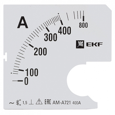 Шкала сменная для A721 400/5А-1,5 EKF PROxima - фото1
