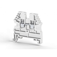Клеммник на DIN-рейку 2,5мм.кв. (белый); AVK2,5(RP)