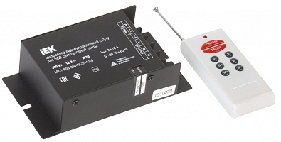 Контроллер с ПДУ радио (серый) RGB 3 канала 12В, 10А, 360Вт - фото1