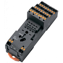 KS-C-ST 2CO; Монтажная колодка с пружинным зажимом на Дин-Рейку для реле KRM, KMY; 2C, 12А