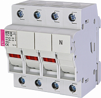 Разъединитель предохранителей EFD 10 LED 3p+N (с адаптером)
