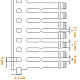 KKD 8080; Перфорированный короб с крышкой, 80x80 (Широкий шаг перфорации) (ШxВ) Серый - фото3