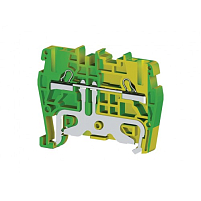 Клеммник пружинный быстрозажимной (Push in), 2,5 мм.кв., (земля); PYK2,5T