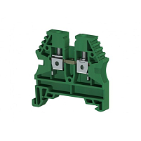 Клеммник на DIN-рейку 4мм.кв. (зеленый); AVK4(RP)