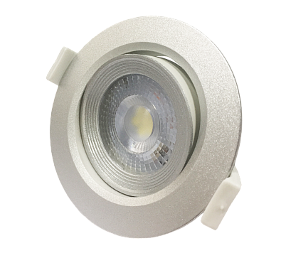 PSP-R 9044 7w 4000K 38° SILV IP40 Cветильник светодиодный встраиваемый - фото1