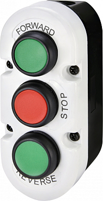 Кнопочный пост 3-модул. ESE3-V6 ("FORWARD/STOP/REVERSE", зеленый/красный/зеленый) - фото1