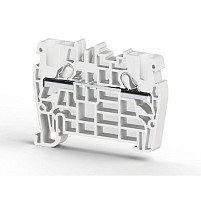 Клеммник пружинный быстрозажимной (Push in), 4 мм.кв. (белый); PYK4