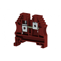 Клеммник на DIN-рейку 6мм.кв. (красный); AVK6(RP)
