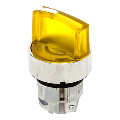Исполнительный механизм переключателя ХB4 желтый на 2 положения с фиксацией, с подсветкой с короткой ручкой EKF PROxima - фото4