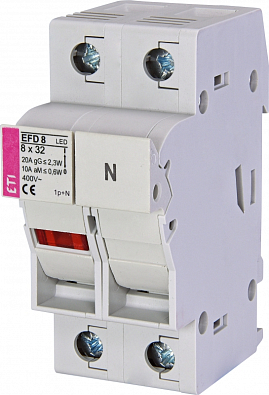 Разъединитель предохранителей EFD 8 LED 1p+N - фото1