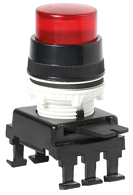 Кнопка-модуль выступающая с подсветкой HD46C1(красный) - фото1