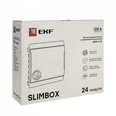 Щит распред. встраиваемый ЩРВ-П-24 "SlimBox" IP41 EKF PROxima - фото3
