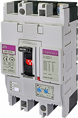 Автоматический выключатель EB2 125/3S 50А 3р (36кА) - фото1