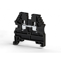 Клеммник на DIN-рейку 2,5мм.кв. (черный); AVK2,5(RP)