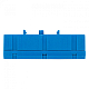 Шина "0" N (6х9мм) 12 отверстий латунь синий изолированный корпус на DIN-рейку EKF PROxima - фото2