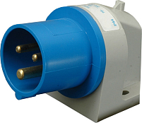 Вилка встраиваемая угловая ER-3232 IP44 (32A, 230V, 2P+PE)